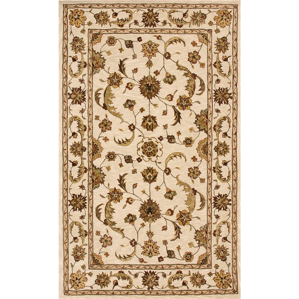 Dynamic Rugs 70113-100 Jewel Collection 5 Ft. 3 In. Round Rug in Beige